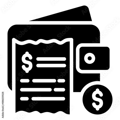 Wallet With Fewer Bills Icon