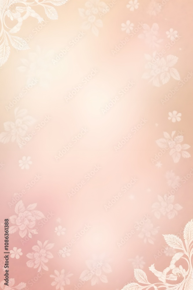 Soft floral background with delicate blossoms and faded pink hues Soft floral background with delicate blossoms and faded pink hues