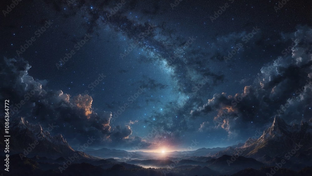 Fototapeta premium starry night sky