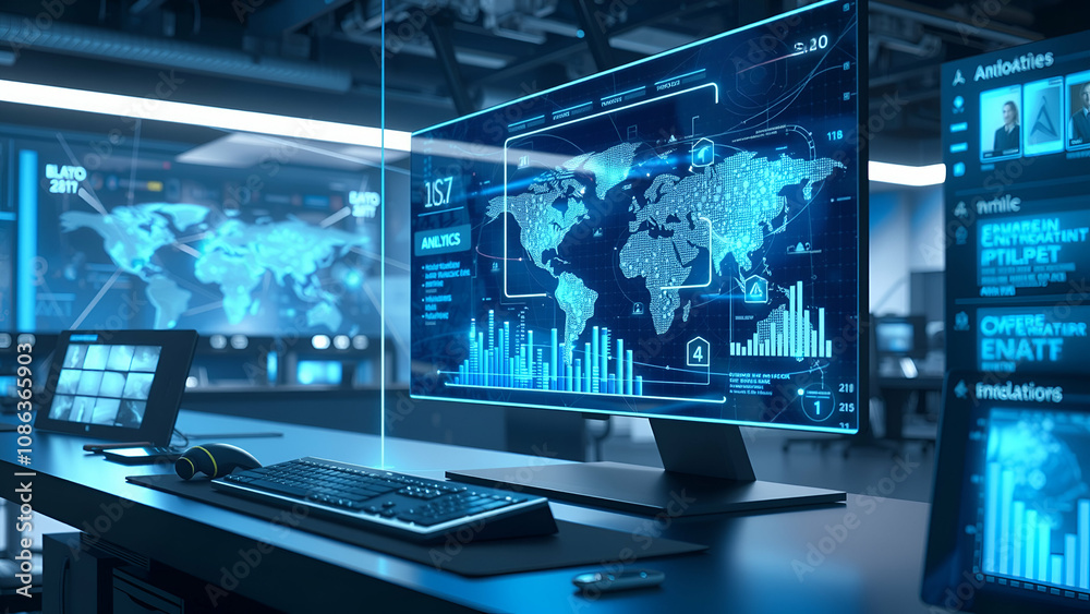 Systematic extraction and analysis of large database flow, information processing digital visualization, futuristic vector background for presentation big data science Systematic extraction and analysis of large database flow, information processing digital visualization, futuristic vector background for presentation big data science