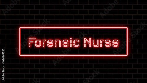 Forensic Nurse のネオン文字