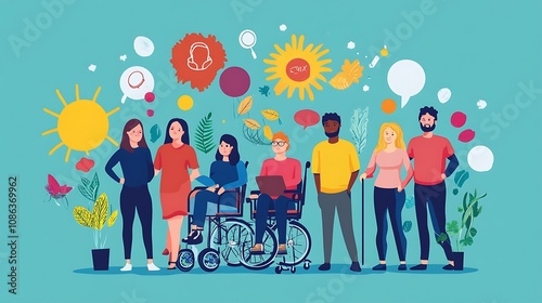 Diverse Group of People Enjoying Outdoor Activities