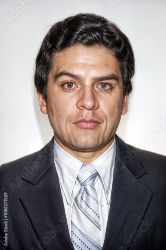 Retro 1980s Mexico undercover DEA Law Enforcement Agent Serious Gaze