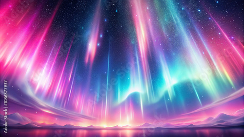 Colorful Aurora Texture Background