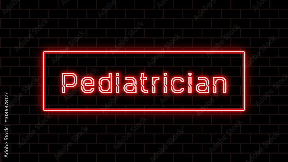 Pediatrician のネオン文字
