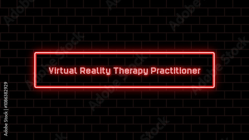 Virtual Reality Therapy Practitioner のネオン文字 photo