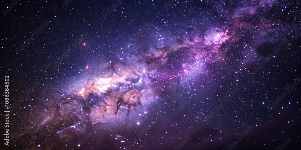 Ethereal purple nebula sprawls across the star field, astronomy, galaxy photo, cosmic Ethereal purple nebula sprawls across the star field, astronomy, galaxy photo, cosmic
