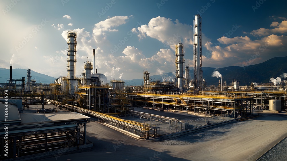 49. A panoramic shot of an industrial area with multiple dewatering technologies 49. A panoramic shot of an industrial area with multiple dewatering technologies