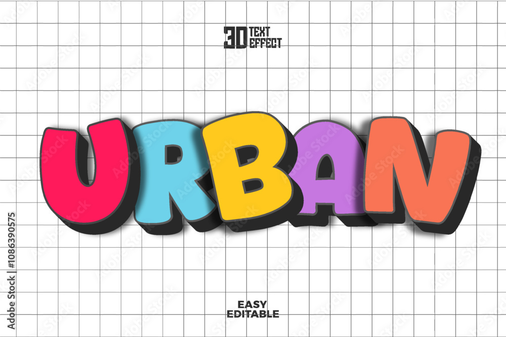 Editable text effect Urban text style Editable text effect Urban text style