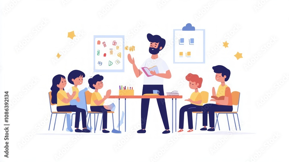 Engaged Students in a Lively Classroom Setting Engaged Students in a Lively Classroom Setting