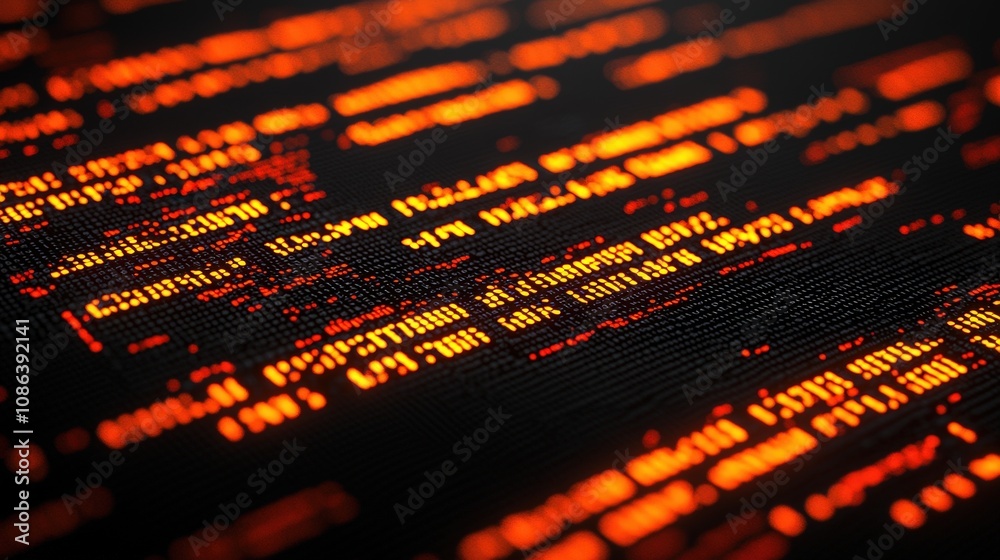 Glowing Digital Code SEO Keywords Ranking Binary Data Algorithm Technology Glowing Digital Code SEO Keywords Ranking Binary Data Algorithm Technology