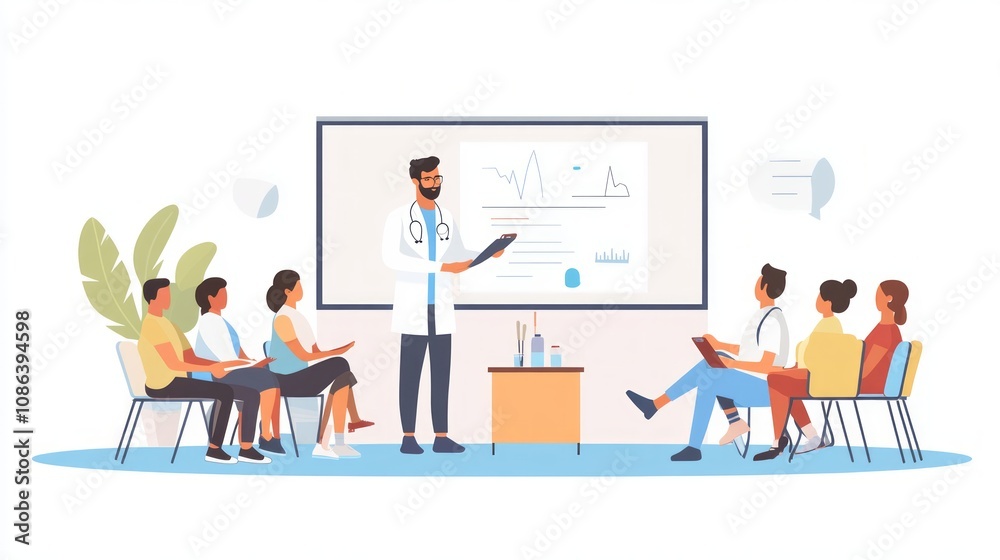 Medical Presentation to Attentive Audience Medical Presentation to Attentive Audience
