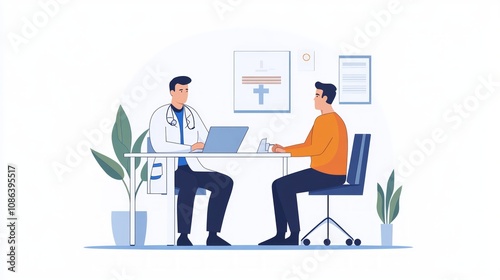 Doctor and Patient Consultation Scene