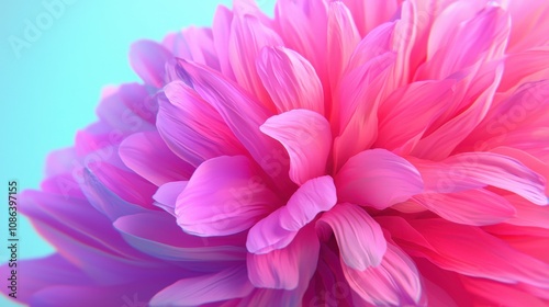 Vivid Pink Flower Petals Closeup Macro Abstract Spring Bloom Nature Background