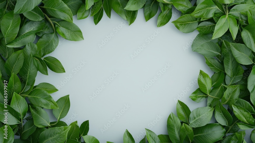 Lush Green Leaves Frame Nature Border Spring Summer Botanical Eco Plant Foliage Greenery Template Lush Green Leaves Frame Nature Border Spring Summer Botanical Eco Plant Foliage Greenery Template