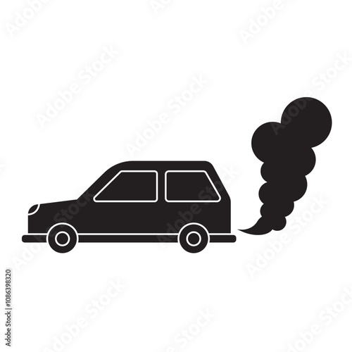 air pollution icon illustration design template