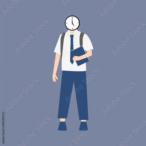 a student carrying a book