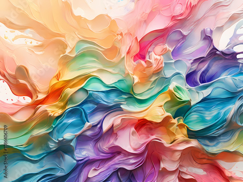 watercolor art, Liquid Gradient, ios similar wallpaper, blur, gradient,8k render quality with high detialing ,hdr shot