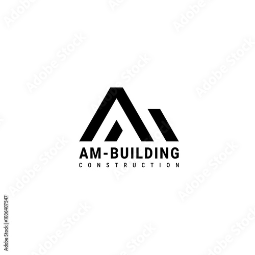 Modern Construction Company Logo. This image features a sleek and modern logo for company