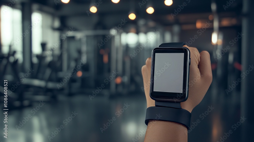 Stylish Fitness Smartwatch in Gym Stylish Fitness Smartwatch in Gym