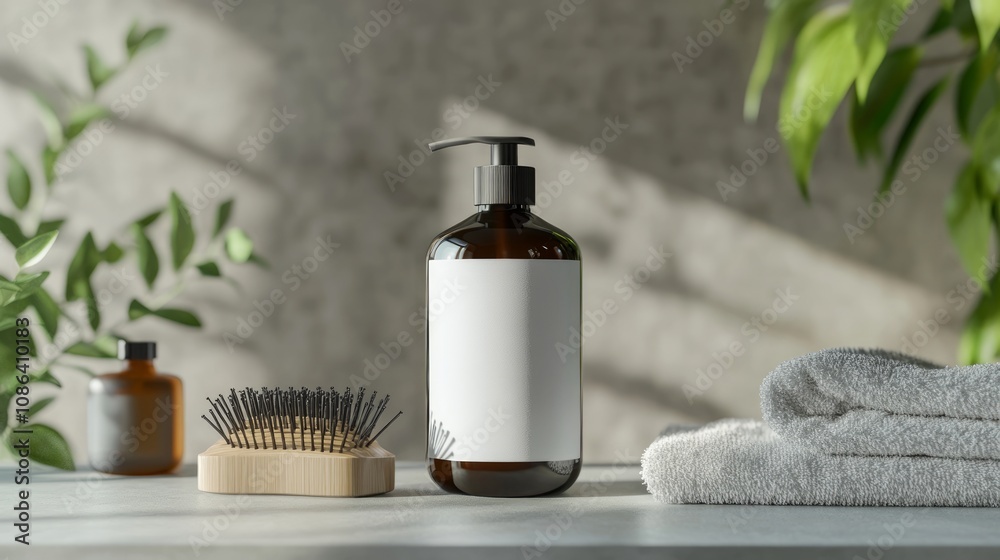 Modern Spa Products Mockup: Natural Beauty