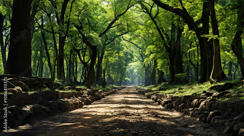 Fototapeta premium trees in the forest 