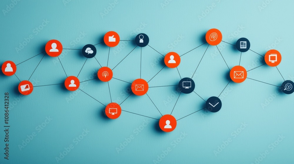 Obraz premium SEO Strategy Keyword Network Digital Marketing Online Strategy Search Engine Optimization