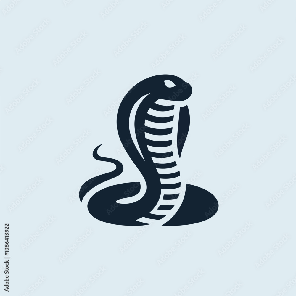 Fototapeta premium vector image of a cobra snake logo