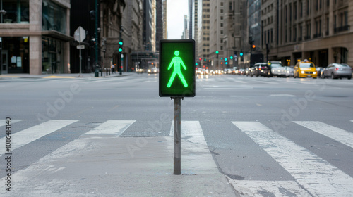 Go! Green Light in City Str...