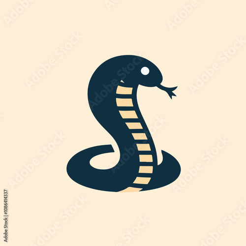 vector image of a cobra snake logo