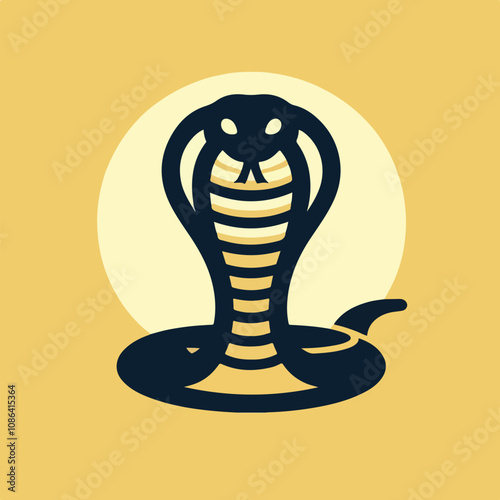 vector image of a cobra snake logo