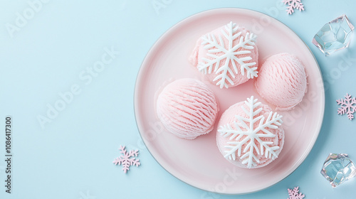 Pink Snowflake Dessert: Del...