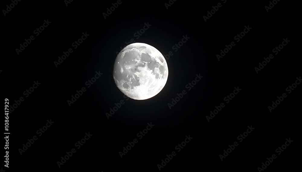 Moonlit Albania in the dark sky with galaxy's glory Moonlit Albania in the dark sky with galaxy's glory