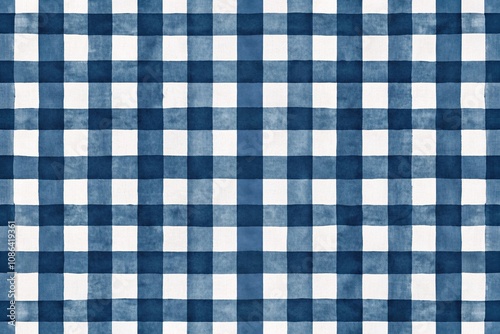 Watercolor stripe gingham seamless pattern with navy blue stripes background, stripe pattern, subtle pattern, nautical theme
