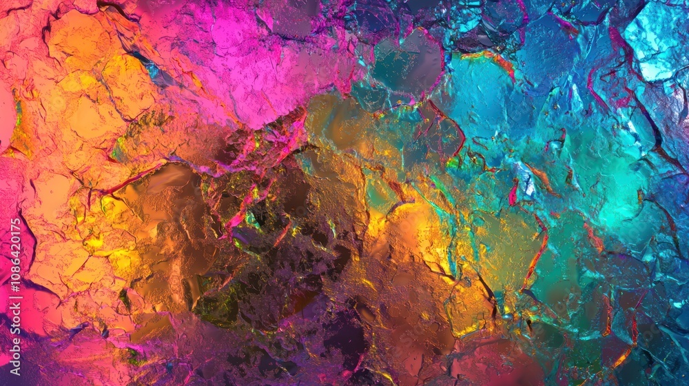 Holographic rainbow foil iridescent texture abstract hologram background Holographic rainbow foil iridescent texture abstract hologram background