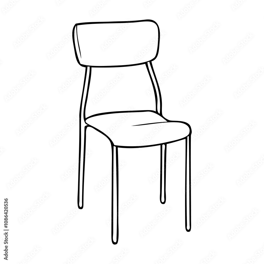 stacking chair sketch vector illustration stacking chair sketch vector illustration