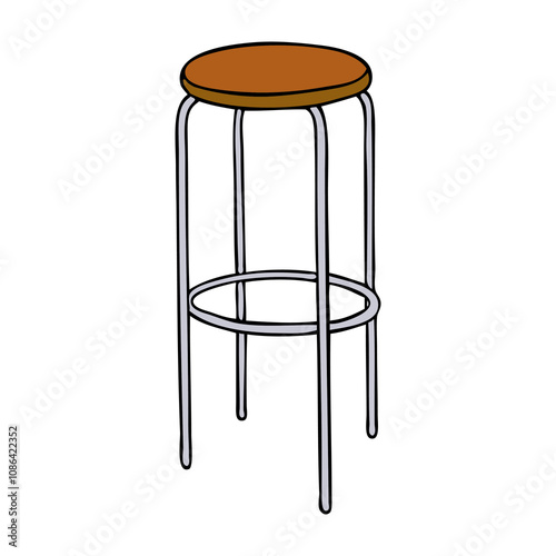 bar stool vector illustration