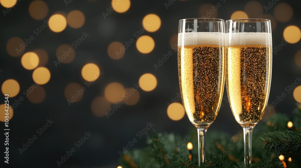 Festive Champagne Toast Christmas Celebration Drinks Festive Champagne Toast Christmas Celebration Drinks