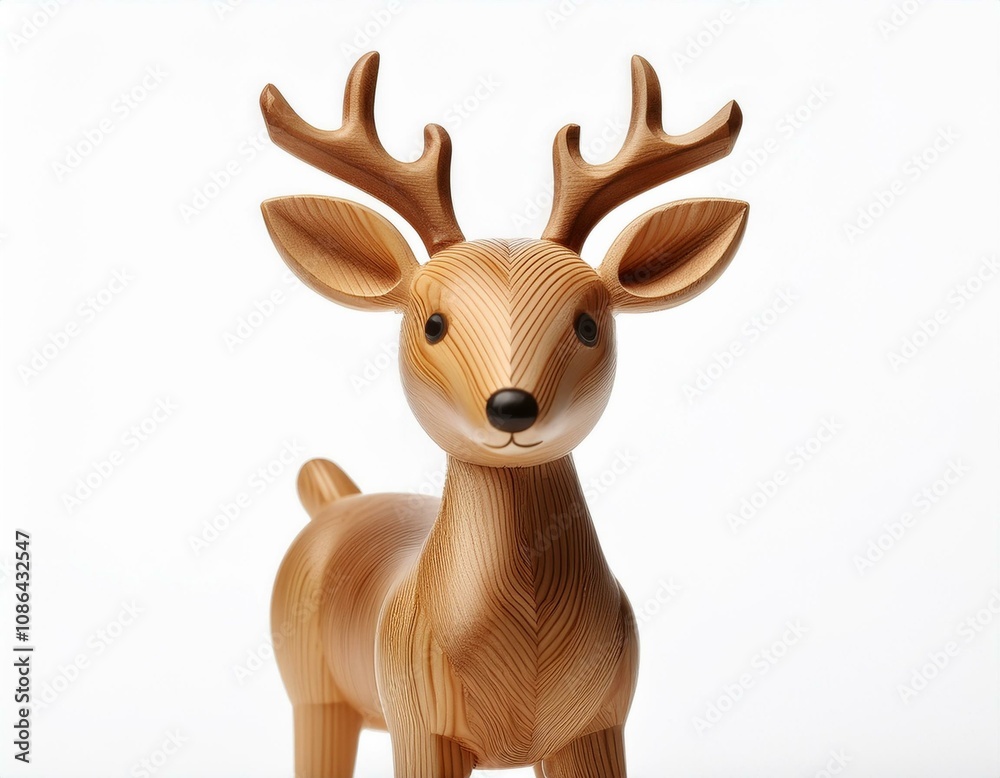 Elegant Reindeer Figurine for Clean Product Displays Elegant Reindeer Figurine for Clean Product Displays