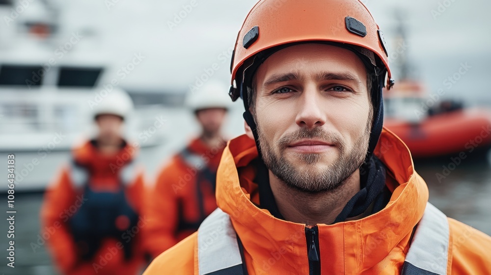 Emergency Responder in Action at Rescue Operation