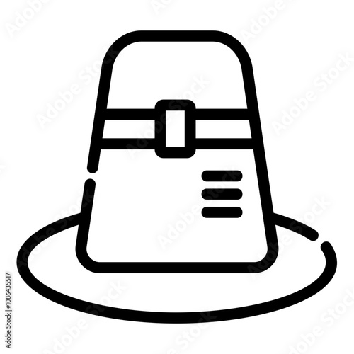 pilgrim Line Icon