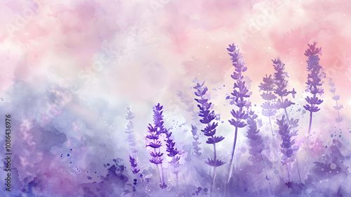 Lavender Pastel Watercolor Background