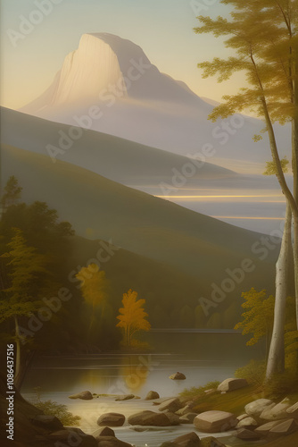 Landscape art picture