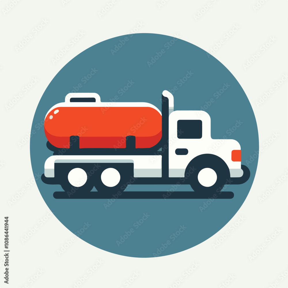 tank truck vector image tank truck vector image