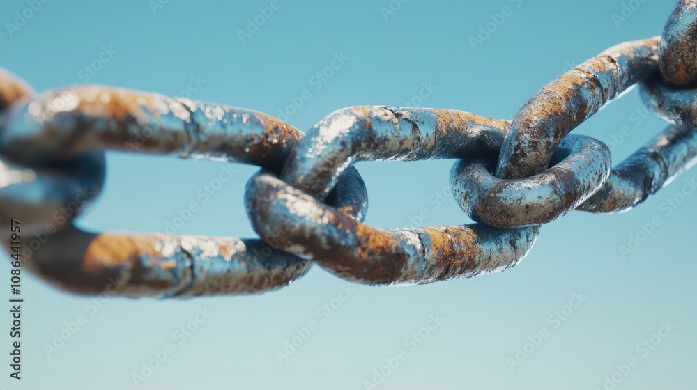 Fototapeta premium Rusty Chain Close-up