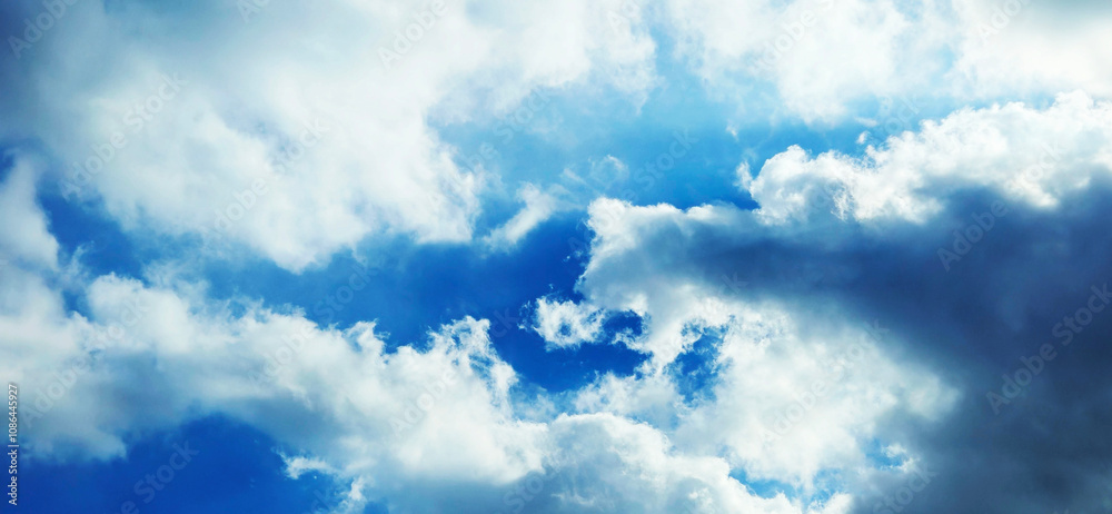 Obraz premium blue sky with clouds