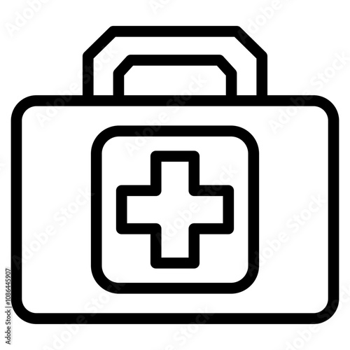 First aid kit icon representing health or emergency care.