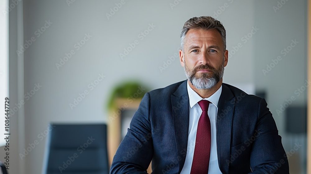 Professional portrait of a confident businessperson in formal attire, clear focus, with copy space for text on a clean background, high-end business photography, deep depth of field Professional portrait of a confident businessperson in formal attire, clear focus, with copy space for text on a clean background, high-end business photography, deep depth of field