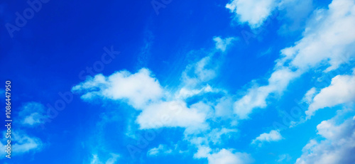blue sky with clouds