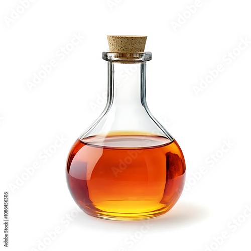 Glucose syrup isolated on a white background, close up